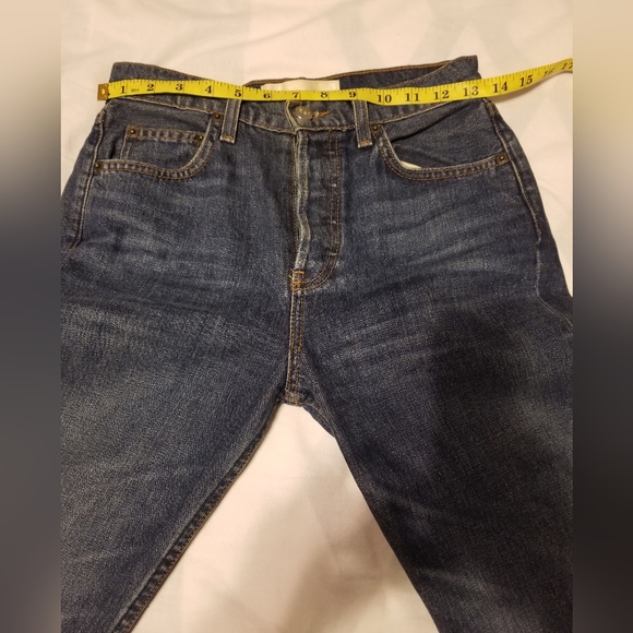 Reformation Mid crop Flare Jeans Women's Color Blue  Size 25 - Picture 3 of 8